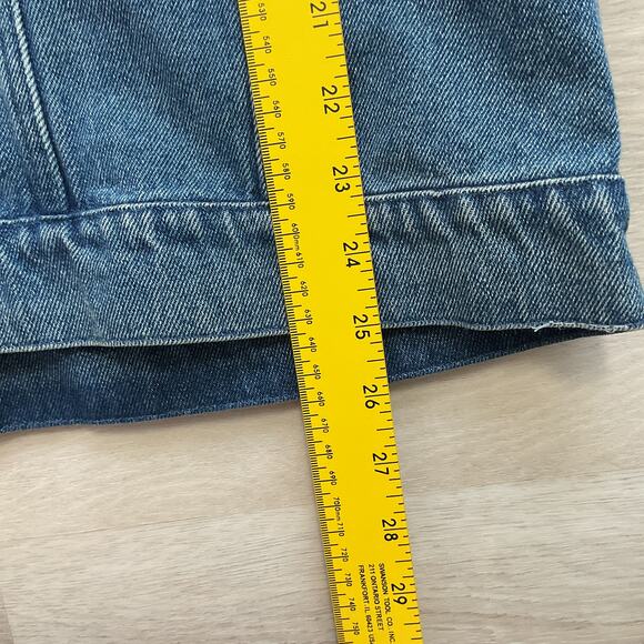 Denim and Co Womens Patchwork Denim Corduroy Jacket Large - Picture 9 of 11